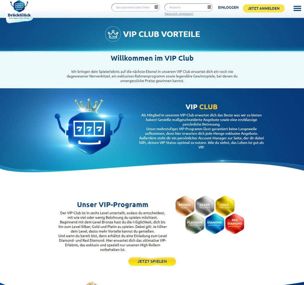 Das Online-Casino Druckglück im Test 2025 Das Online-Casino Druckglück im Test 2025